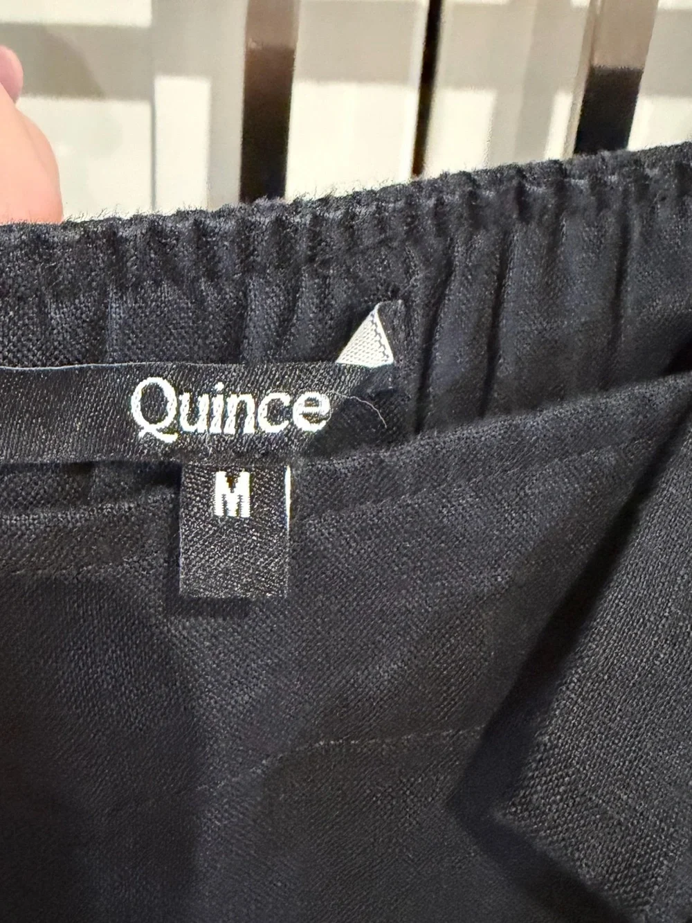 Quince Linen Jumpsuit in Black M